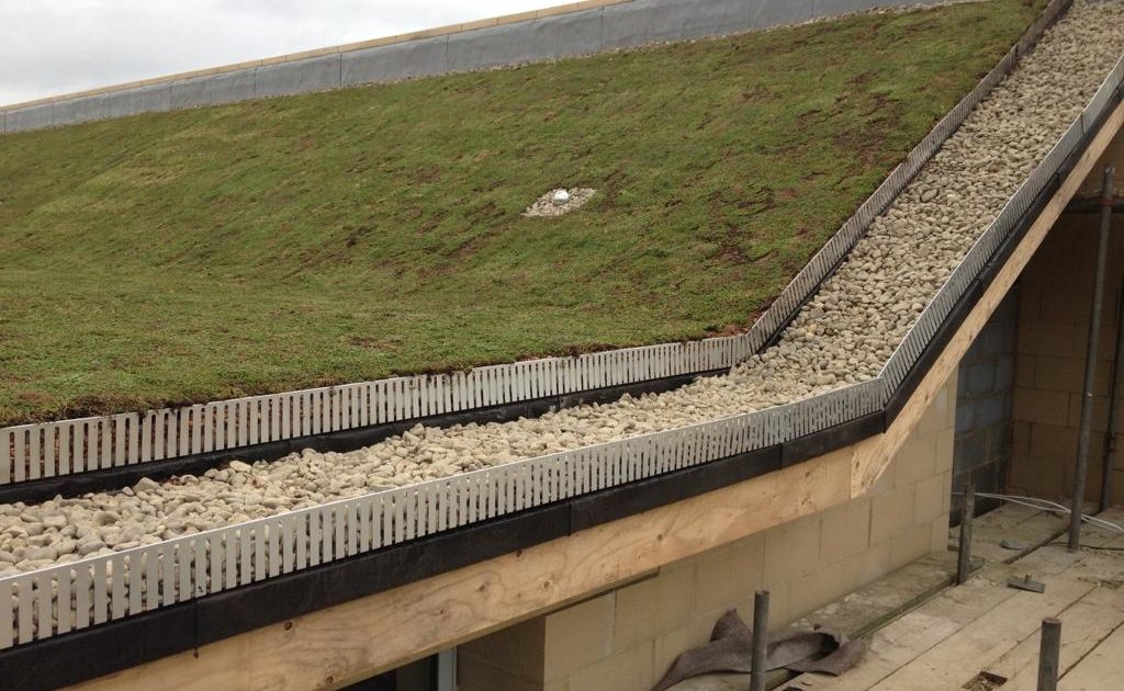 pitched green roof in Bradford on Avon