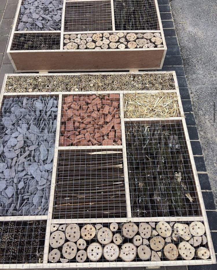 Photo inspiration: Bee Hotel Installation For Small Urban Areas Reference: Bee Hotel Creation And Installation