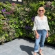 Happy client with their living wall