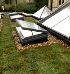 green roof gravel edge