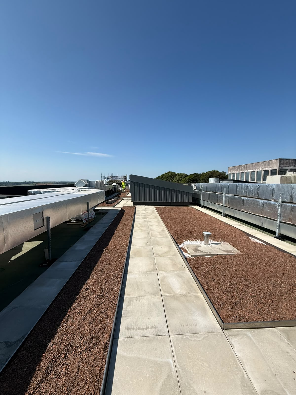 St Austells biosolar roof install 2
